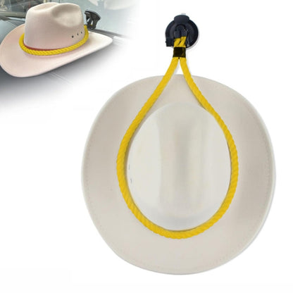 Car Cowboy Hat Rack Home Door Rear Hat Hook Holder, Color: Yellow by buy2fix