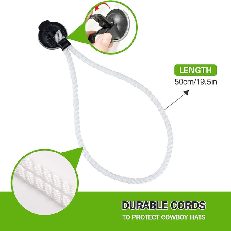 Car Cowboy Hat Rack Home Door Rear Hat Hook Holder, Color: White by buy2fix