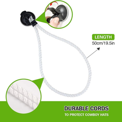 Car Cowboy Hat Rack Home Door Rear Hat Hook Holder, Color: White by buy2fix