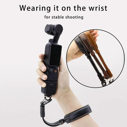 Camera Gimbal Hand Strap Handheld Stabilizer Accessories Wrist Strap For DJI OSMO Pocket 3 / OM 3 / OM 4 / OM 5 / OM 6(Brown) by buy2fix