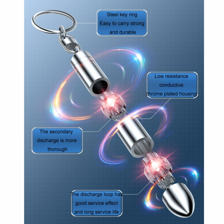 Static Elimination Car Keychain Static Discharger(Blue Upgraded) by buy2fix