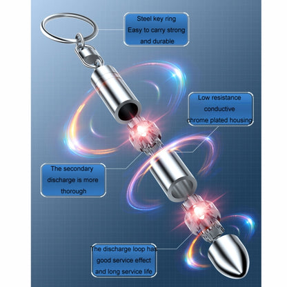 Static Elimination Car Keychain Static Discharger(Blue Upgraded) by buy2fix