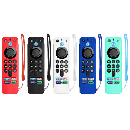 For Amazon Alexa Voice Remote 3rd Gen Anti-Fall And Protective Cover For TV Remote Control(Blue) - Remote Control Covers by buy2fix | Online Shopping UK | buy2fix