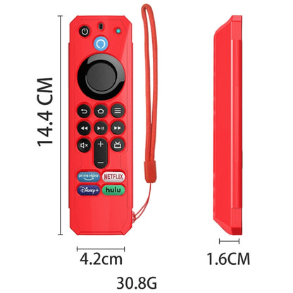 For Amazon Alexa Voice Remote 3rd Gen Anti-Fall And Protective Cover For TV Remote Control(Blue) - Remote Control Covers by buy2fix | Online Shopping UK | buy2fix