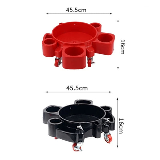 Multifunctional Cleaning Bucket Pulley Base Car Wash Mobile Stool(Black) - Car washing supplies by buy2fix | Online Shopping UK | buy2fix