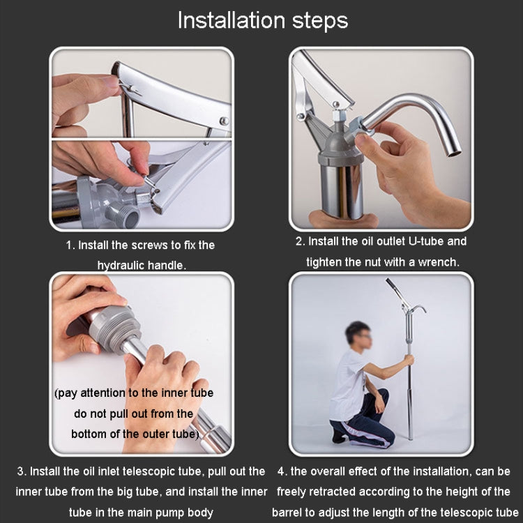 Hand Pressure Drum Suction Oil Pump Hand Pressure Lever Oil Suction Pumping - Hand Tool Sets by buy2fix | Online Shopping UK | buy2fix