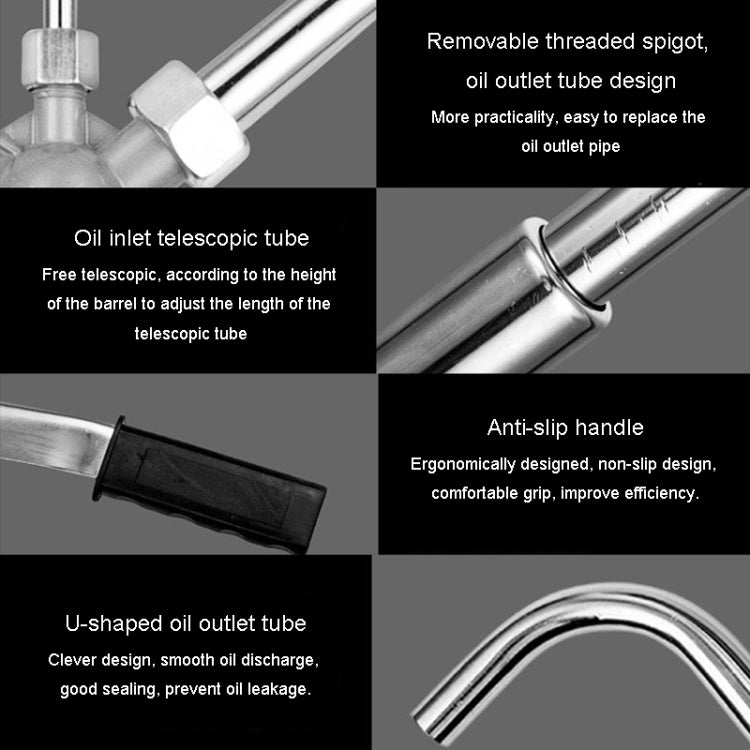 Hand Pressure Drum Suction Oil Pump Hand Pressure Lever Oil Suction Pumping - Hand Tool Sets by buy2fix | Online Shopping UK | buy2fix
