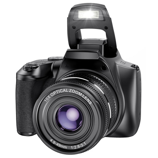 W2 64MP 4K 3 Inch Screen 10X Optical Zoom+4X Digital Zoom Camera(Package One) - Video Cameras by buy2fix | Online Shopping UK | buy2fix