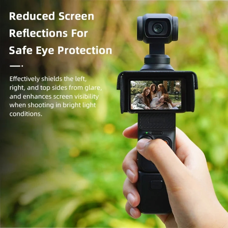 For DJI Osmo Pocket 3 BRDRC Sunshade Hood Light Weight Screen Shade(Black) - Other Accessories by BRDRC | Online Shopping UK | buy2fix