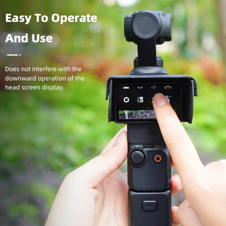 For DJI Osmo Pocket 3 BRDRC Sunshade Hood Light Weight Screen Shade(Black) - Other Accessories by BRDRC | Online Shopping UK | buy2fix