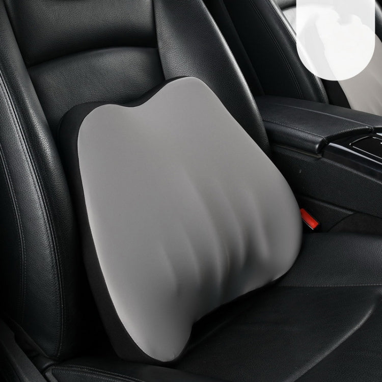 Car Memory Foam Neck Pillow Car Neck Rest Silk Pillow Car Seat Cervical Cushion, Style: Lumbar Pad Gray by buy2fix