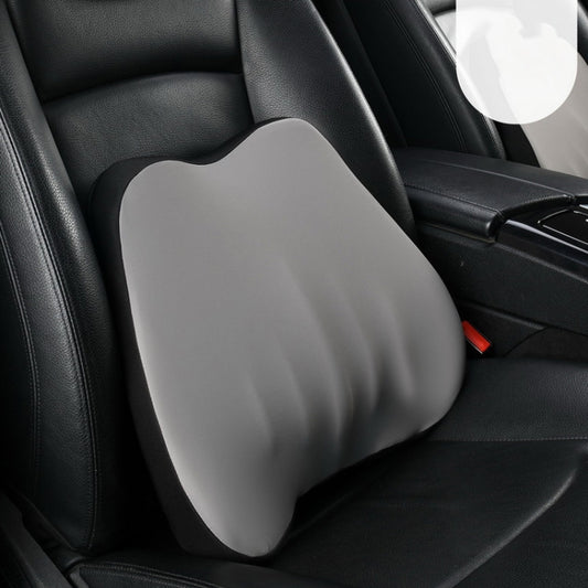 Car Memory Foam Neck Pillow Car Neck Rest Silk Pillow Car Seat Cervical Cushion, Style: Lumbar Pad Gray by buy2fix