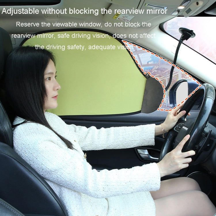 Car All Round Window Sunshade Adjustable Sunscreen Heat Insulation Sun Shade(Fresh Green) by buy2fix
