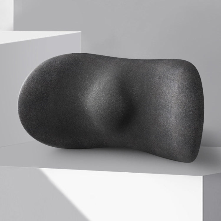 Car Cushion Driving Seat Cervical Support Backrest Pillow, Style: Waist Pad Black by buy2fix
