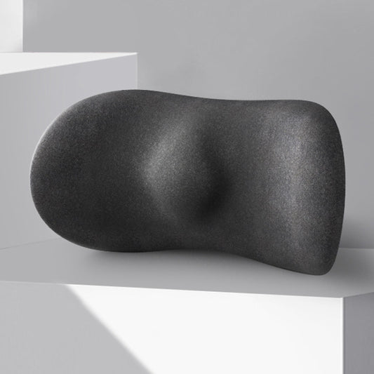 Car Cushion Driving Seat Cervical Support Backrest Pillow, Style: Waist Pad Black by buy2fix