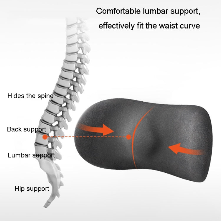 Car Cushion Driving Seat Cervical Support Backrest Pillow, Style: Headrest + Waist Pad Black by buy2fix