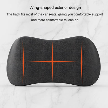 Car Cushion Driving Seat Cervical Support Backrest Pillow, Style: Waist Pad Black by buy2fix