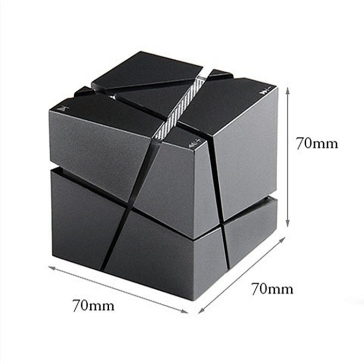 Qone Cube AI Smart Voice-Controlled Bluetooth Speaker RGB Light Mini Wireless Audio, Color: Black - Mini Speaker by buy2fix | Online Shopping UK | buy2fix
