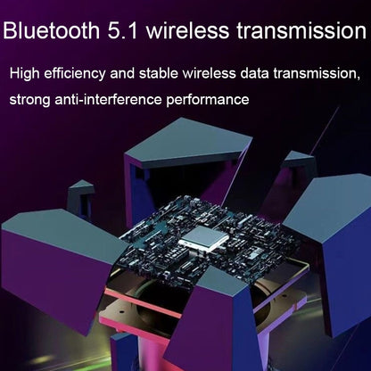 Qone Cube AI Smart Voice-Controlled Bluetooth Speaker RGB Light Mini Wireless Audio, Color: Black - Mini Speaker by buy2fix | Online Shopping UK | buy2fix