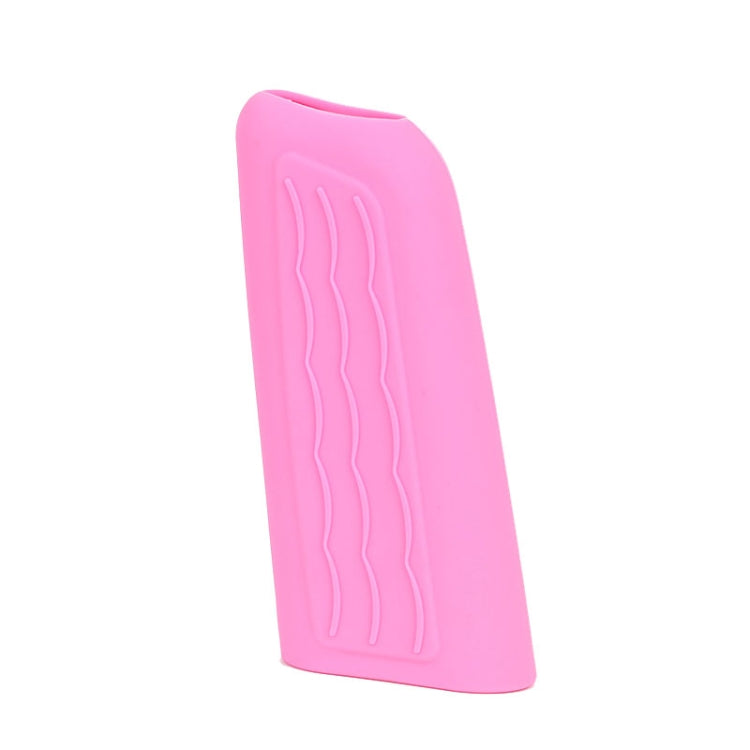 Automotive Universal Silicone Handbrake Handle Cover Brake Handle Decorative Protective Sleeve, Size: Oblique Sleeve(Pink) by buy2fix
