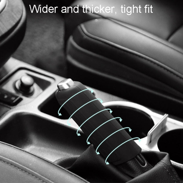 Automotive Universal Silicone Handbrake Handle Cover Brake Handle Decorative Protective Sleeve, Size: Oblique Sleeve(Black) by buy2fix