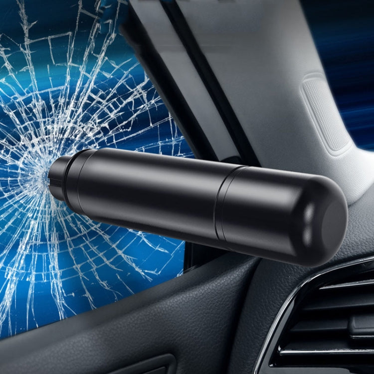 Car Emergency Life-Saving Safety Hammer Multifunctional Fast Window Breaker For Vehicle 2 In 1(Black) - Emergency Hammer by buy2fix | Online Shopping UK | buy2fix