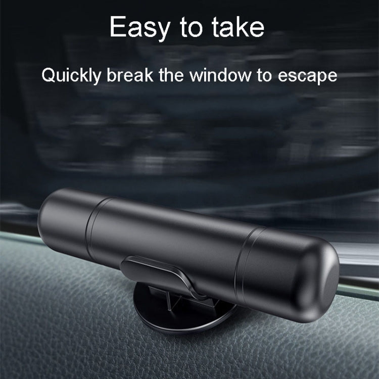Car Emergency Life-Saving Safety Hammer Multifunctional Fast Window Breaker For Vehicle 2 In 1(Black) - Emergency Hammer by buy2fix | Online Shopping UK | buy2fix