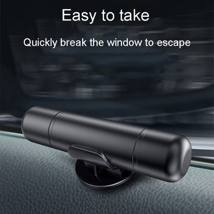 Car Emergency Life-Saving Safety Hammer Multifunctional Fast Window Breaker For Vehicle 2 In 1(Black) - Emergency Hammer by buy2fix | Online Shopping UK | buy2fix