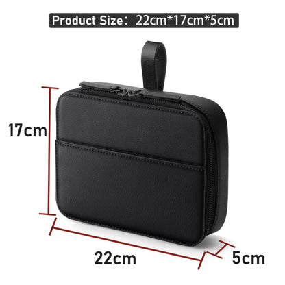 PU Leather Watch Strap Organizer Box For Apple Watch Band  Travel Storage Case(Brown) - Others by buy2fix | Online Shopping UK | buy2fix