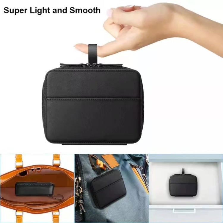 PU Leather Watch Strap Organizer Box For Apple Watch Band  Travel Storage Case(Brown) - Others by buy2fix | Online Shopping UK | buy2fix