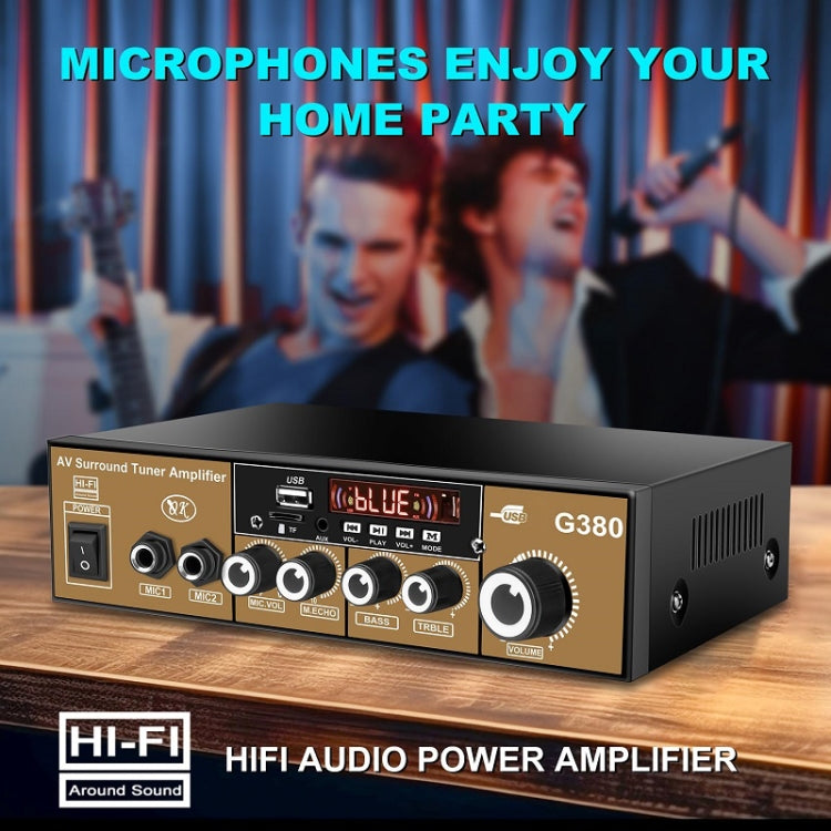 Car High-power Bluetooth Plug-in Card Digital Smart Amplifier(US Plug) - Car Amplifiers by buy2fix | Online Shopping UK | buy2fix