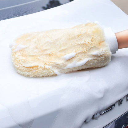 Double Sided Imitation Wool Waterproof Car Wash Gloves Car Cleaning And Maintenance Tools, Model: 8242 - Car washing supplies by buy2fix | Online Shopping UK | buy2fix