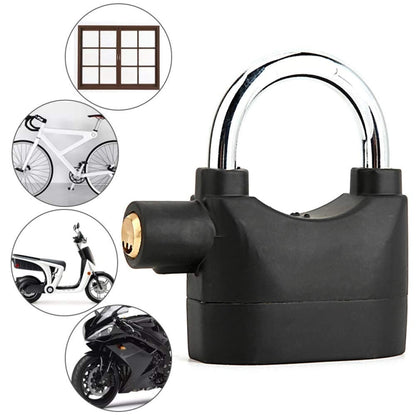 Short Beam Model Outdoor Door Anti-Theft Alarm Lock Waterproof Anti-Pick Motorcycle Bicycle Padlock - Theft Protection by buy2fix | Online Shopping UK | buy2fix