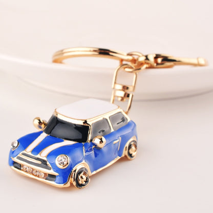 Mini Car Keychain Pendant Toy Beetle Car Gift, Color: Dark Blue by buy2fix