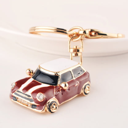 Mini Car Keychain Pendant Toy Beetle Car Gift, Color: Dark Red by buy2fix