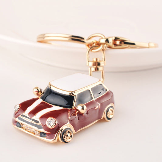 Mini Car Keychain Pendant Toy Beetle Car Gift, Color: Dark Red by buy2fix