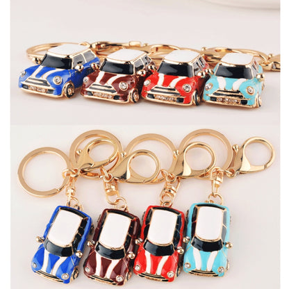 Mini Car Keychain Pendant Toy Beetle Car Gift, Color: Dark Red by buy2fix