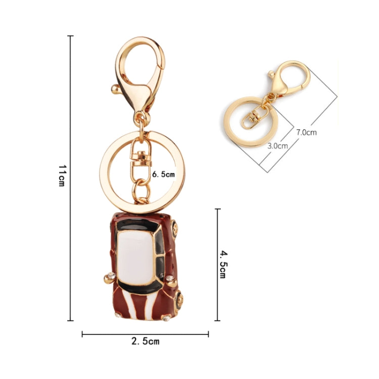 Mini Car Keychain Pendant Toy Beetle Car Gift, Color: Dark Blue by buy2fix