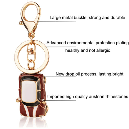 Mini Car Keychain Pendant Toy Beetle Car Gift, Color: Dark Blue by buy2fix