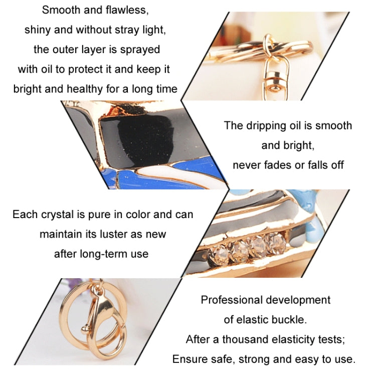 Mini Car Keychain Pendant Toy Beetle Car Gift, Color: Dark Red by buy2fix