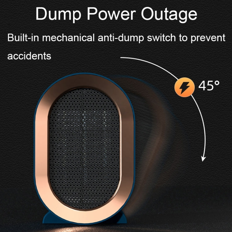 Small Desktop Electric Heater Home PTC Instant Energy-saving Heater, Spec: UK Plug(White) - Electric Heaters by buy2fix | Online Shopping UK | buy2fix