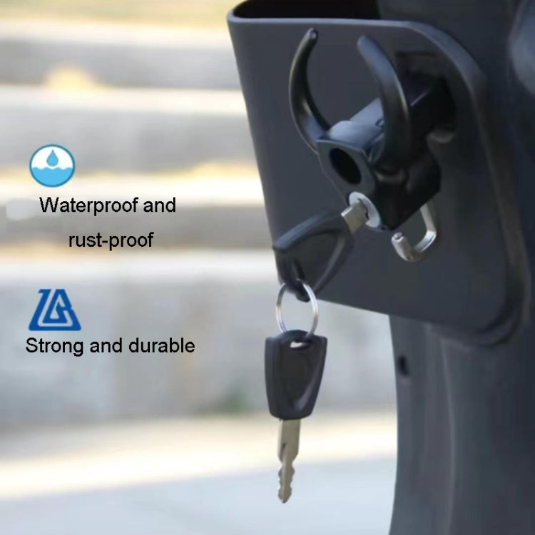 Bullhead Helmet Lock Hooks Front Universal No-Punch Motorcycle Bike Storage Hook(Black) - Theft Protection by buy2fix | Online Shopping UK | buy2fix