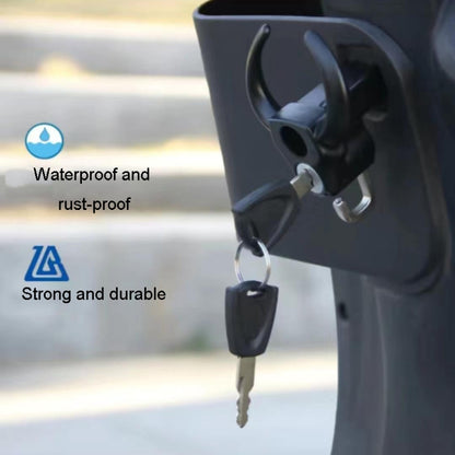 Bullhead Helmet Lock Hooks Front Universal No-Punch Motorcycle Bike Storage Hook(Black) - Theft Protection by buy2fix | Online Shopping UK | buy2fix