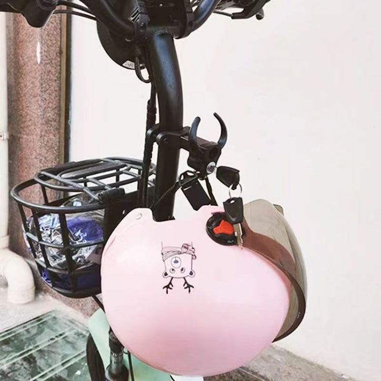 Bullhead Helmet Lock Hooks Front Universal No-Punch Motorcycle Bike Storage Hook(Black) - Theft Protection by buy2fix | Online Shopping UK | buy2fix