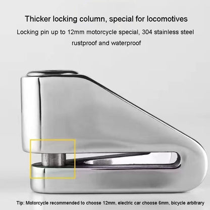 Electrical Vehicle Triangle Disc Brake Lock Universal Alloy Steel Anti-Theft Lock Scooter Padlock(Black) - Theft Protection by buy2fix | Online Shopping UK | buy2fix
