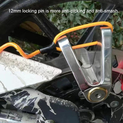 Electrical Vehicle Triangle Disc Brake Lock Universal Alloy Steel Anti-Theft Lock Scooter Padlock(Black) - Theft Protection by buy2fix | Online Shopping UK | buy2fix