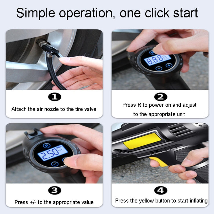 Portable Multifunctional Car Inflator Automobile Tire Pneumatic Pump, Model: Wireless Digital - Inflatable Pump by buy2fix | Online Shopping UK | buy2fix