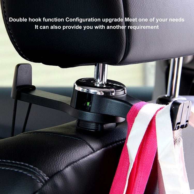 Car Back Seat Double Hook Phone Holder, Color: Silver by buy2fix