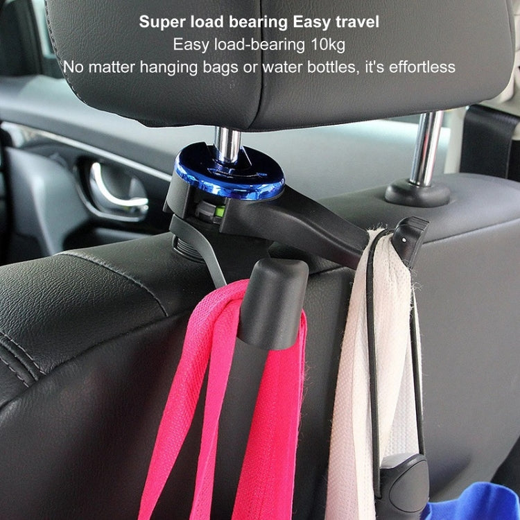 Car Back Seat Double Hook Phone Holder, Color: Silver by buy2fix