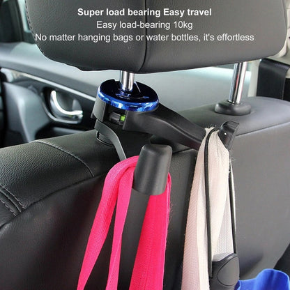 Car Back Seat Double Hook Phone Holder, Color: Black by buy2fix